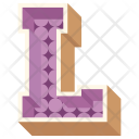 پیش‌نمایش فایل alphabet-letter-l از پک حروف الفبا سه‌بعدی و اعداد