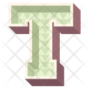 پیش‌نمایش فایل alphabet-letter-t از پک حروف الفبا سه‌بعدی و اعداد