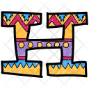 پیش‌نمایش فایل alphabet-letter-h-1 از پک مجموعه وکتور حروف الفبا و اعداد