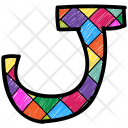 پیش‌نمایش فایل alphabet-letter-j-1 از پک مجموعه وکتور حروف الفبا و اعداد