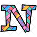 پیش‌نمایش فایل alphabet-letter-n-1 از پک مجموعه وکتور حروف الفبا و اعداد