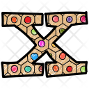 پیش‌نمایش فایل alphabet-letter-x-1 از پک مجموعه وکتور حروف الفبا و اعداد