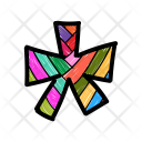 پیش‌نمایش فایل asterisk-14 از پک مجموعه وکتور حروف الفبا و اعداد