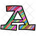 پیش‌نمایش فایل colored-english-alphabet-a از پک مجموعه وکتور حروف الفبا و اعداد