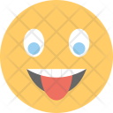 پیش‌نمایش فایل crazy-face-25 از پک مجموعه آیکن تخت شکلک‌ها – شماره ۱