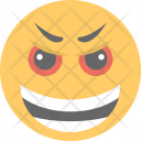 پیش‌نمایش فایل evil-grinning از پک مجموعه آیکن تخت شکلک‌ها – شماره ۱