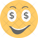 پیش‌نمایش فایل dollar-eyes-emoji-7 از پک مجموعه آیکن تخت شکلک‌ها – شماره ۲