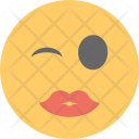 پیش‌نمایش فایل kissing-emoji-8 از پک مجموعه آیکن تخت شکلک‌ها – شماره ۲