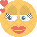 پیش‌نمایش فایل makeup-emoticon-2 از پک مجموعه آیکن تخت شکلک‌ها – شماره ۲