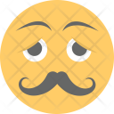 پیش‌نمایش فایل mustache-emoji-6 از پک مجموعه آیکن تخت شکلک‌ها – شماره ۲