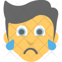 پیش‌نمایش فایل boy-crying از پک مجموعه آیکن تخت شکلک‌ها – شماره ۴