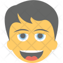پیش‌نمایش فایل boy-laughing از پک مجموعه آیکن تخت شکلک‌ها – شماره ۴