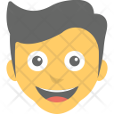 پیش‌نمایش فایل boy-smiling-1 از پک مجموعه آیکن تخت شکلک‌ها – شماره ۴