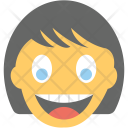پیش‌نمایش فایل girl-laughing-1 از پک مجموعه آیکن تخت شکلک‌ها – شماره ۴