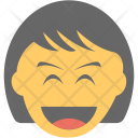 پیش‌نمایش فایل girl-laughing-2 از پک مجموعه آیکن تخت شکلک‌ها – شماره ۴