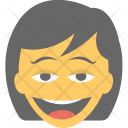 پیش‌نمایش فایل girl-laughing-3 از پک مجموعه آیکن تخت شکلک‌ها – شماره ۴