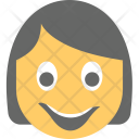 پیش‌نمایش فایل girl-smiling-10 از پک مجموعه آیکن تخت شکلک‌ها – شماره ۴