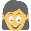 پیش‌نمایش فایل girl-smiling-1 از پک مجموعه آیکن تخت شکلک‌ها – شماره ۴