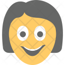 پیش‌نمایش فایل girl-smiling-2 از پک مجموعه آیکن تخت شکلک‌ها – شماره ۴