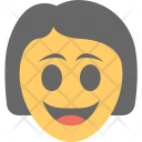 پیش‌نمایش فایل girl-smiling-3 از پک مجموعه آیکن تخت شکلک‌ها – شماره ۴