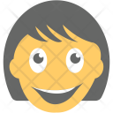 پیش‌نمایش فایل girl-smiling-6 از پک مجموعه آیکن تخت شکلک‌ها – شماره ۴
