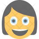 پیش‌نمایش فایل girl-smiling-8 از پک مجموعه آیکن تخت شکلک‌ها – شماره ۴