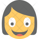 پیش‌نمایش فایل girl-smiling-9 از پک مجموعه آیکن تخت شکلک‌ها – شماره ۴