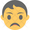 پیش‌نمایش فایل sad-face-32 از پک مجموعه آیکن تخت شکلک‌ها – شماره ۵