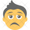 پیش‌نمایش فایل sad-face-35 از پک مجموعه آیکن تخت شکلک‌ها – شماره ۵