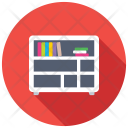 پیش‌نمایش فایل bookshelf-336 از پک آیکن‌های مسطح مبلمان ۲
