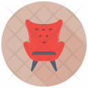پیش‌نمایش فایل sofa-chair از پک آیکن‌های مسطح مبلمان ۱