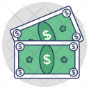 پیش‌نمایش فایل dollar-notes از پک مجموعه آیکن تخت گوشه‌گرد خرید و تجارت – شماره ۳