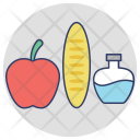پیش‌نمایش فایل nutritional-diet از پک مجموعه آیکن تخت گوشه‌گرد خرید و تجارت – شماره ۳