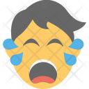 پیش‌نمایش فایل crying-85 از پک مجموعه آیکن تخت شکلک‌ها – شماره ۶