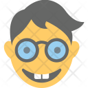 پیش‌نمایش فایل nerd-face-19 از پک مجموعه آیکن تخت شکلک‌ها – شماره ۶