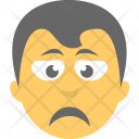 پیش‌نمایش فایل sad-face-40 از پک مجموعه آیکن تخت شکلک‌ها – شماره ۶