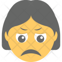 پیش‌نمایش فایل sad-face-42 از پک مجموعه آیکن تخت شکلک‌ها – شماره ۶