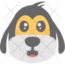 پیش‌نمایش فایل dog-face-3 از پک مجموعه آیکن تخت شکلک‌ها – شماره ۸