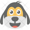 پیش‌نمایش فایل dog-face-6 از پک مجموعه آیکن تخت شکلک‌ها – شماره ۸