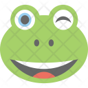 پیش‌نمایش فایل frog-emoji-3 از پک مجموعه آیکن تخت شکلک‌ها – شماره ۸
