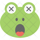 پیش‌نمایش فایل frog-emoji-9 از پک مجموعه آیکن تخت شکلک‌ها – شماره ۸