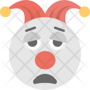 پیش‌نمایش فایل sad-clown-2 از پک مجموعه آیکن تخت شکلک‌ها – شماره ۷