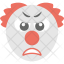 پیش‌نمایش فایل sad-clown از پک مجموعه آیکن تخت شکلک‌ها – شماره ۷
