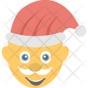 پیش‌نمایش فایل santa-smiling-2 از پک مجموعه آیکن تخت شکلک‌ها – شماره ۷