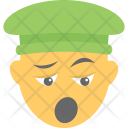 پیش‌نمایش فایل shocked-face-3 از پک مجموعه آیکن تخت شکلک‌ها – شماره ۷