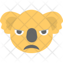 پیش‌نمایش فایل koala-face-16 از پک مجموعه آیکن تخت شکلک‌ها – شماره ۹