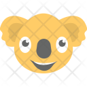 پیش‌نمایش فایل koala-face-18 از پک مجموعه آیکن تخت شکلک‌ها – شماره ۹