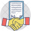 پیش‌نمایش فایل agreement-136 از پک مجموعه آیکن تخت گرد کسب‌وکار – شماره ۱