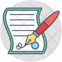 پیش‌نمایش فایل contract-299 از پک مجموعه آیکن تخت گرد کسب‌وکار – شماره ۱