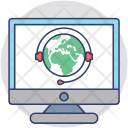 پیش‌نمایش فایل global-support-1 از پک مجموعه آیکن تخت گرد کسب‌وکار – شماره ۱